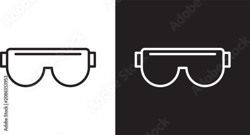 Safety glasses icon