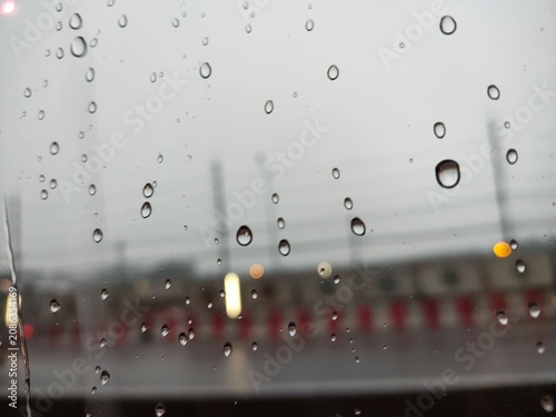 rain drops on the window