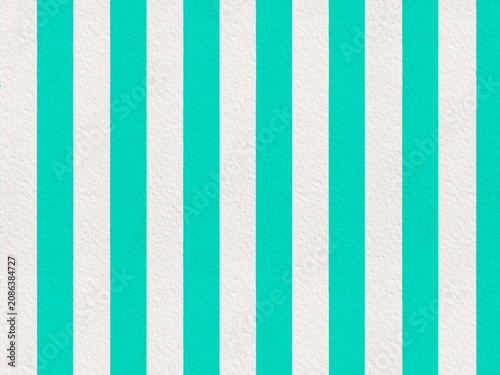 Foto DIGITAL ART: Turquoise and White Vertical Stripes on Textured Paper Background