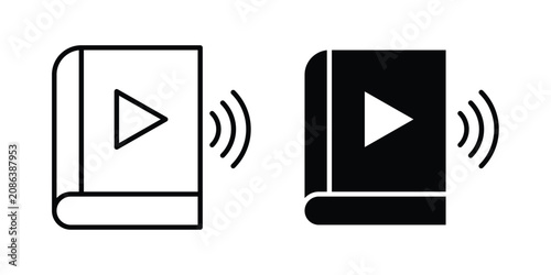 Foto Audiobook icon minimal artwork pack