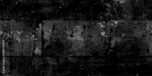 Tablou pe pânză Dark, gritty, abstract texture with distressed concrete or metal paneling and grunge elements, evoking industrial decay and urban dilapidation