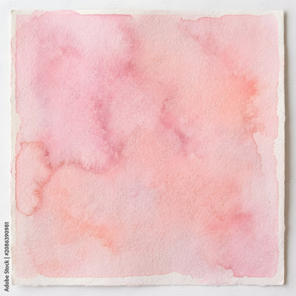 Fototapeta premium Soft pink and white abstract watercolor paint texture.