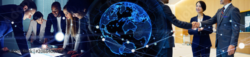 Foto Global business network