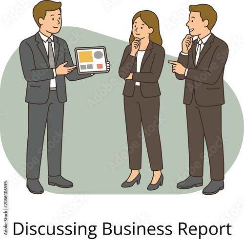 Business Presentation Illustration Set