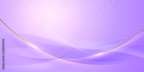 Bild auf Leinwand purple abstract background with luxury golden elements vector illustration