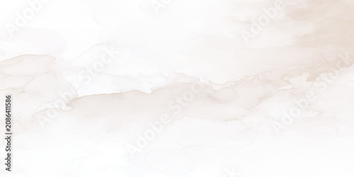 Abstract brown marble watercolor background texture, The fluid marble-like organic veins and delicate wash gradients for decor.