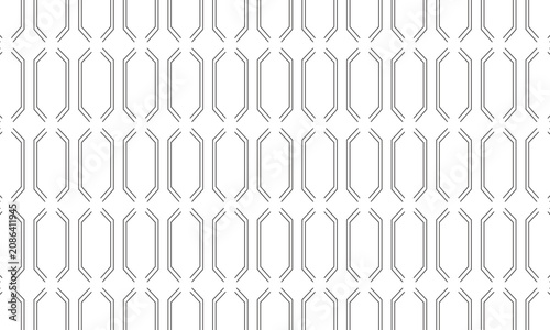 Seamless Geometric Floral Vector Pattern with Vintage Retro Ornament Grey Wallpaper Texture for Fabric Textile Decorative Background Design Illustration