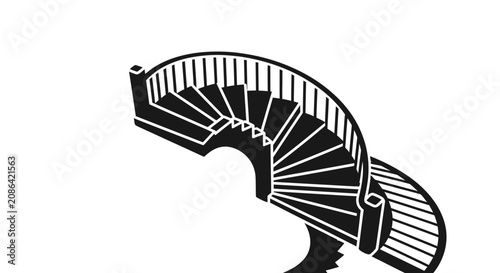 Spiral Staircase Indoor Structure Design.