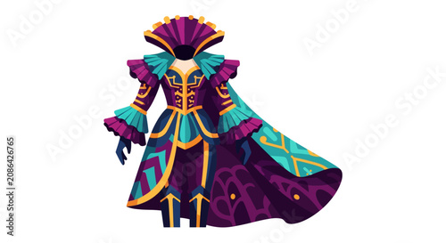 Vibrant Fantasy Costume Design Details.