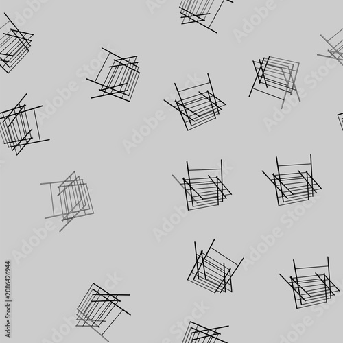 Tableau sur toile seamless pattern collapsible clothes drying rack cartoon