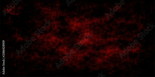 Tableau sur toile Ethereal red smoke swirls and dances against a stark black background, creating a mysterious and dramatic abstract visual