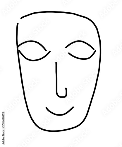 cartoon face mask