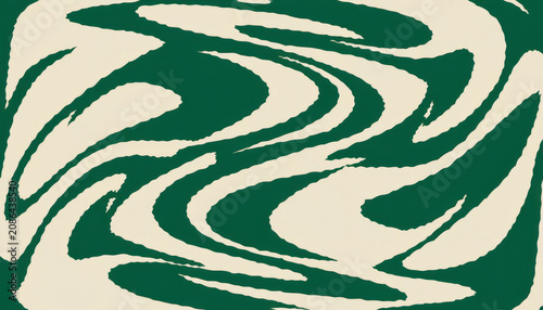 Forest Green Collage Fluid Ink Background