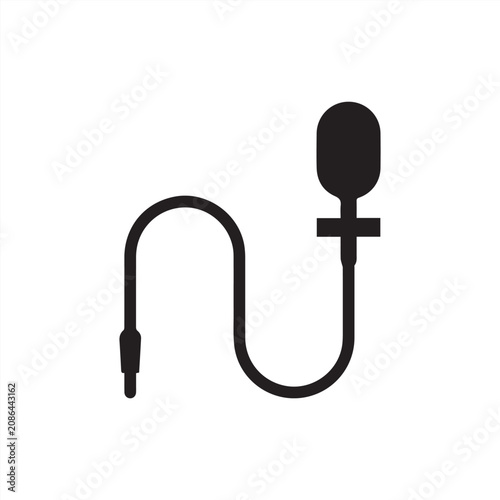 Cuadro en lienzo Lavalier microphone icon