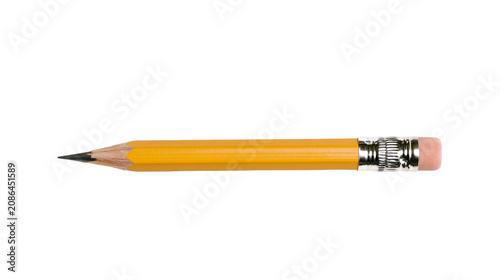 Tableau sur toile Yellow graphite pencil with pink eraser and metal ferrule