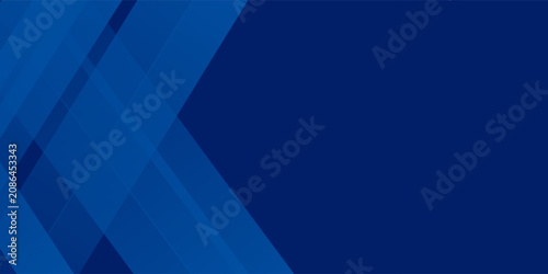 Obraz na plátně Abstract blue background with glowing geometric lines