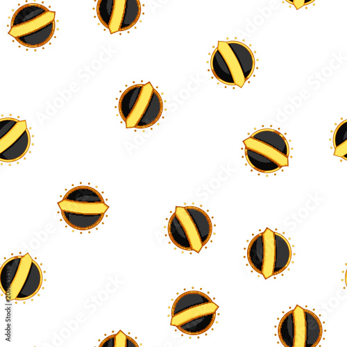 Obraz na plátně pattern prestige badge golden luxury cartoon