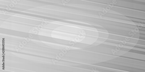 Vászonkép Abstract background featuring slanted diagonal lines crossing centered circular shapes rendered in various shades of cool grey tones