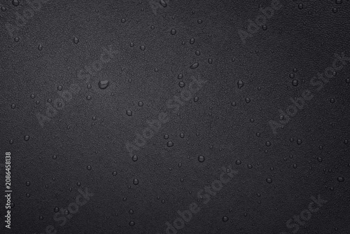 фотографія Macro leather texture with water drops, waterproof and hydrophobic surface conce
