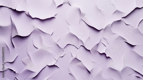 Abstract Textured Surface with Peeling Paint Layers in Soft Pastel Purple for Artistic Background