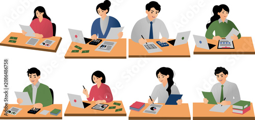 Konstfotografi Business Accountant Illustration