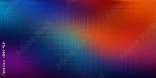 Quadro su tela Abstract blurred light background featuring intersecting vertical and horizontal lines with vibrant rainbow color shift effects