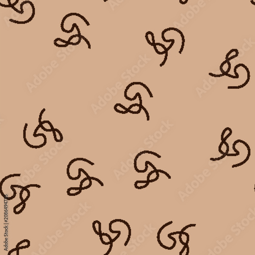 Foto seamless pattern knot rope cartoon