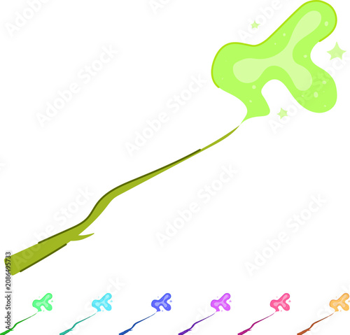 Foto alchemy magic stick cartoon