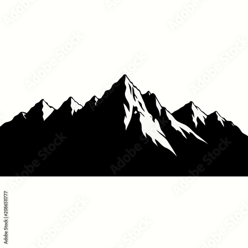 mountain landscape vector