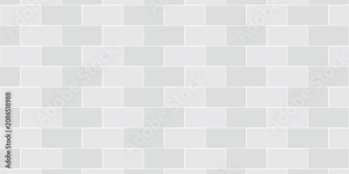 Canvas Print Tiles seamless pattern. White ceramic tile background.