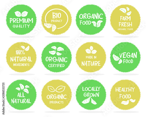 Set of retail paper stickers for business. Price tags,  promotional sale badge and more.
