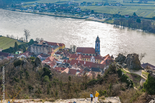 The Blue Tower of Duerunstein Abbey, Wachau Cultural Landscape, UNESCO World Heritage Site, Austria