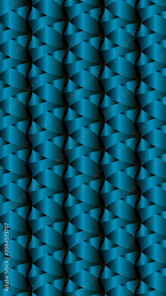Naklejka premium abstract blue background with 3d effect