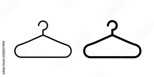 Foto Hanger icon outline elements set