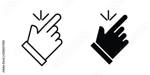 Fotografía Easy icon outline elements set