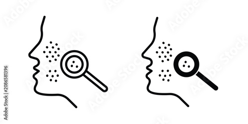 Bild auf Leinwand Pimple inflammation icon