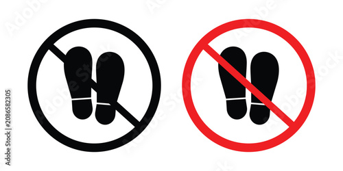 Quadro su tela No foot print sign kit for branding