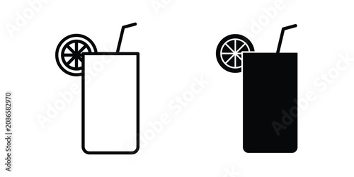 Bild auf Leinwand Lemonade icon kit for branding