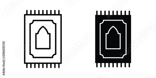 Tableau sur toile Prayer rug icon kit for branding