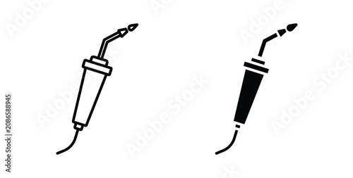 Obraz na płótnie Welding icon line art pictograms pack. EPS10