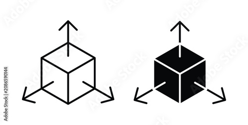 Bim icon line art pictograms pack. EPS10