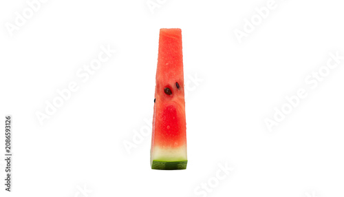 Fresh whole watermelon and juicy slices isolated on transparent background png 