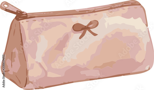 Pencil case Back to School Watercolor Pastel Sticker Set – Hand Painted Illustration
