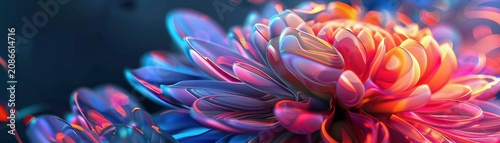 A vibrant 3D illustration of a young plant with leaves reaching towards the sun, symbolizing steady and healthy growth  ,3DCG