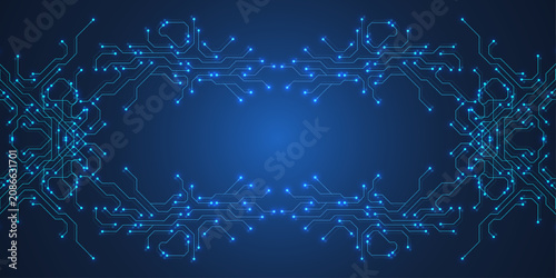 Obraz na płótnie Motherboard digital abstract background