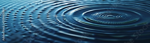 A series of concentric circles in various shades of blue, mimicking the calming ripples of a lake ai car