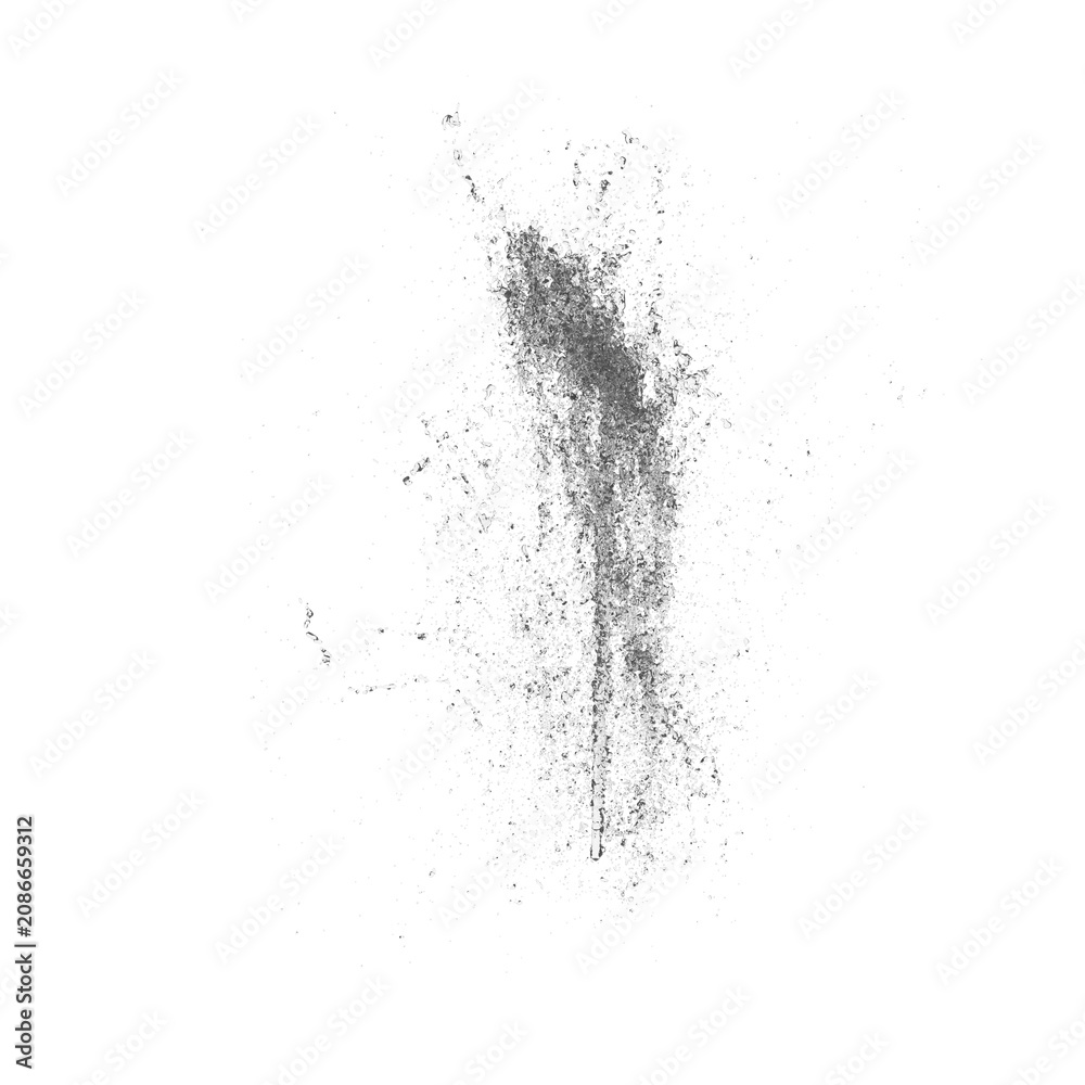Obraz premium Fountain clear water isolated transparent background photo realistic 3d rendering PNG 16 bit with alpha channel 