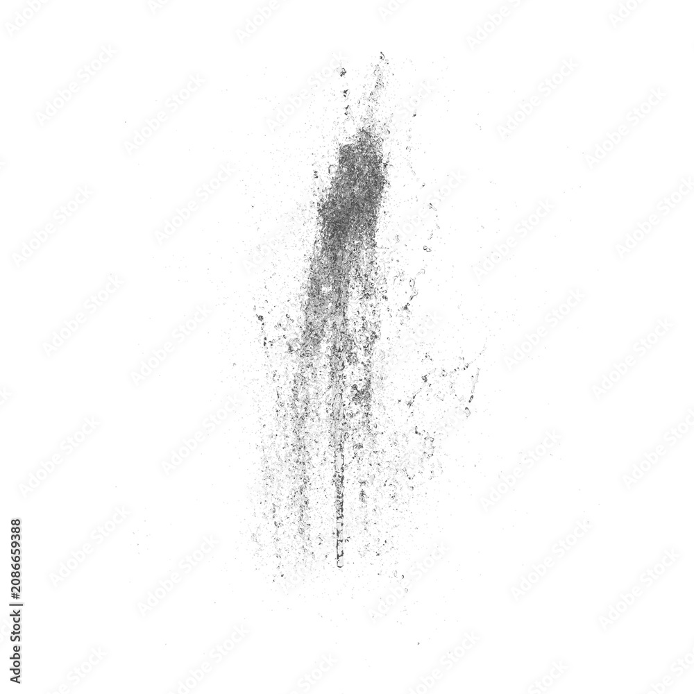 Obraz premium Fountain clear water isolated transparent background photo realistic 3d rendering PNG 16 bit with alpha channel 