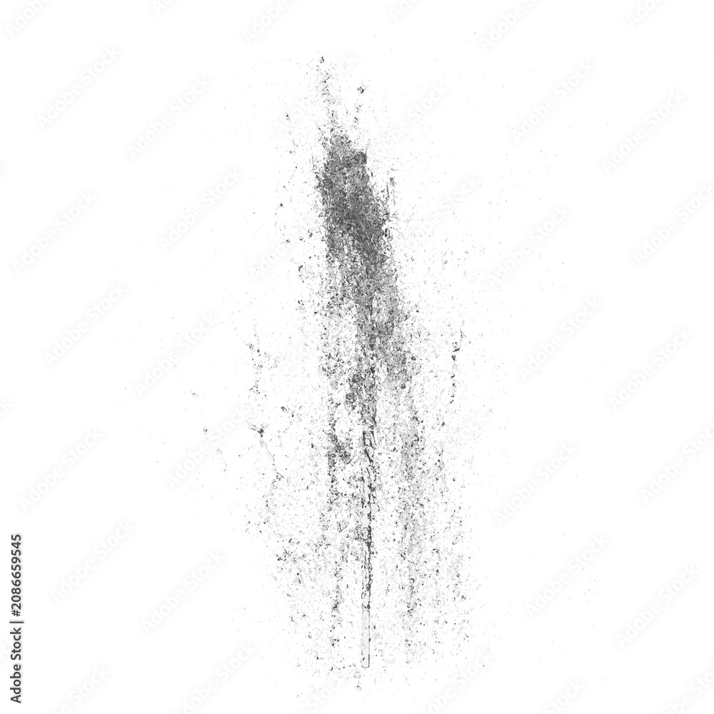 Obraz premium Fountain clear water isolated transparent background photo realistic 3d rendering PNG 16 bit with alpha channel 