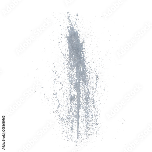 Fountain white water isolated transparent background photo realistic 3d rendering PNG 16 bit with alpha channel
